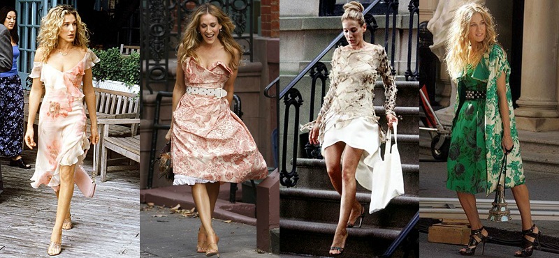 Φόρεμα και πέδιλο από τα αγαπημένα σετ της πρωταγωνίστριας.