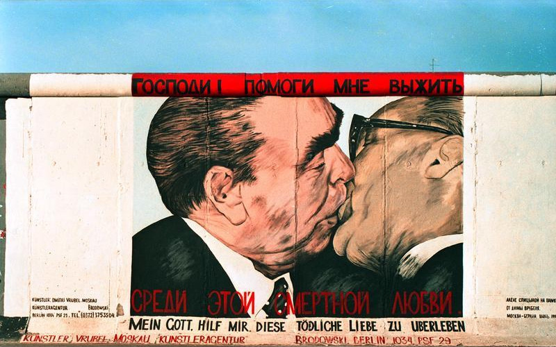 "My God, Help Me to Survive This Deadly Love!"/ "Fraternal Kiss" - Dmitri Vrubel, East Side Gallery