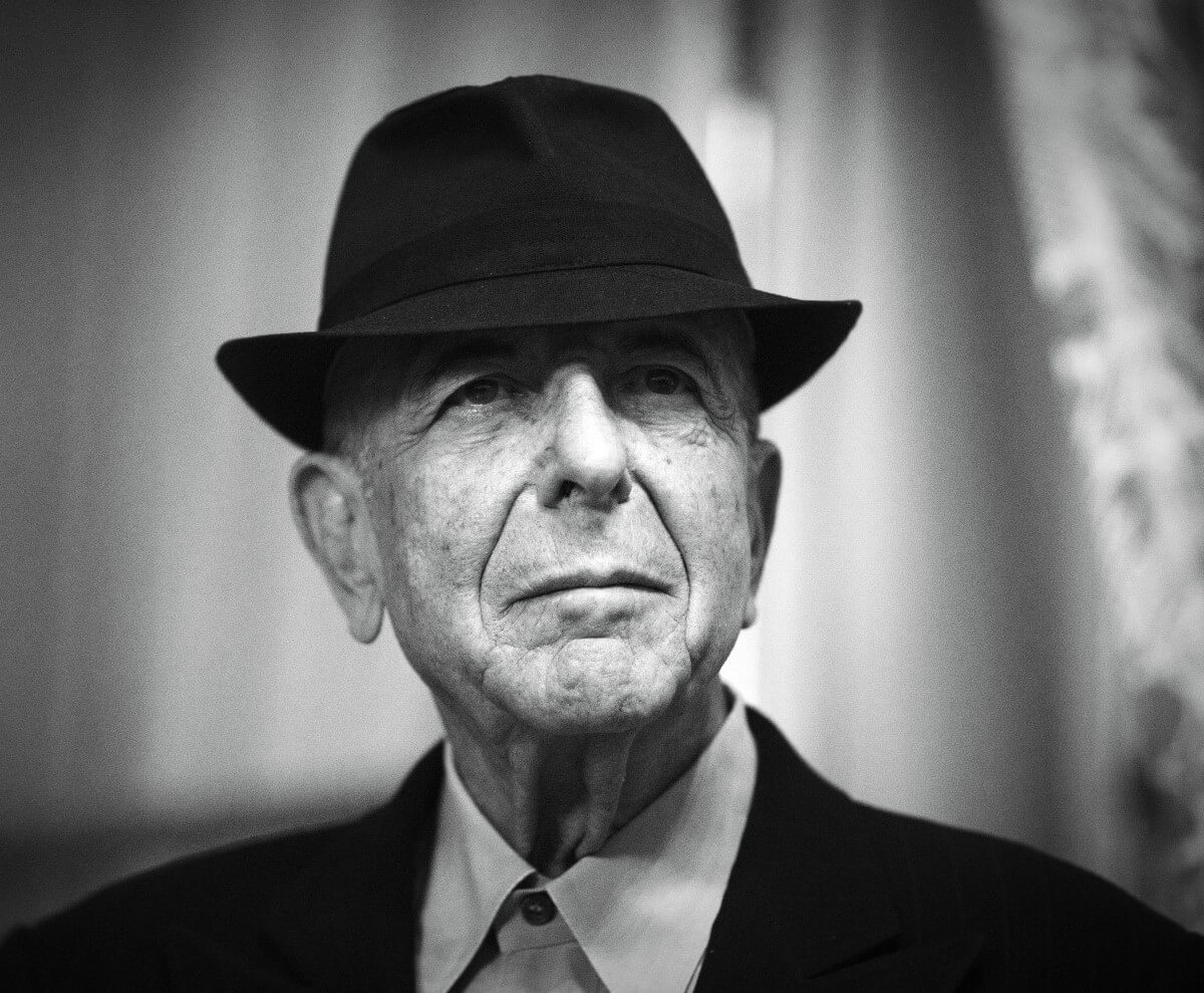 Μία κλασική φωτογραφία του Leonard Cohen.
