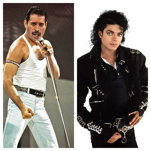 Freddy Mercury και Michael Jackson