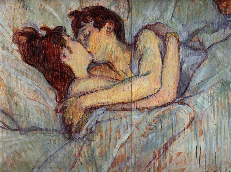 Συναινετικό και υπέροχο φιλί από πίνακα του Ανρί ντε Τουλούζ Λωτρέκ 