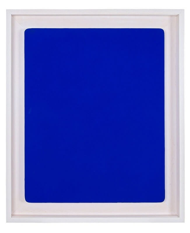 Untitled Blue Monochrome (IKB 241), Yves Klein (1960)