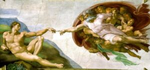 The creation of Adam, Michelangelo