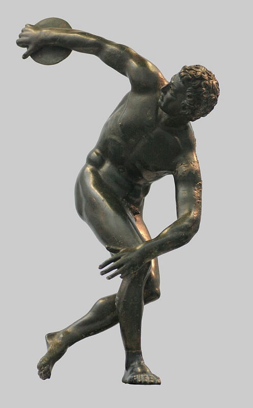 Roman_bronze_copy_of_Myrons_Discobolos_2nd_century_CE_Glyptothek_Munich