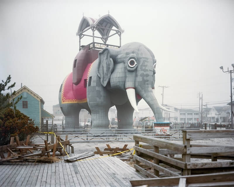 Lucy ο Ελέφαντας (μετά τον τυφώνα Sandy), Margate City, Νιου Τζέρσι, 2013