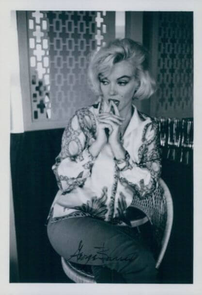 George Barris, Marilyn Monroe, από την τελευταία φωτογράφισή της, gelatin silver print, 1962.