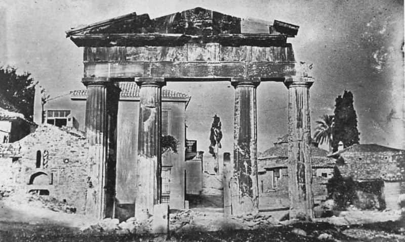 H Ρωμαίικη Αγορά στην Αθήνα,1842 από τον Joseph-Philibert Girault de Prangey (1804-1892).